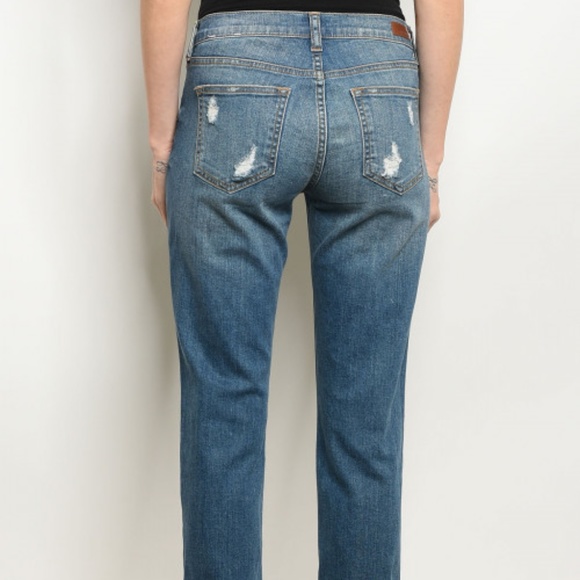 Callie Ankle Length Boyfriend Jeans - Picture 3 of 3